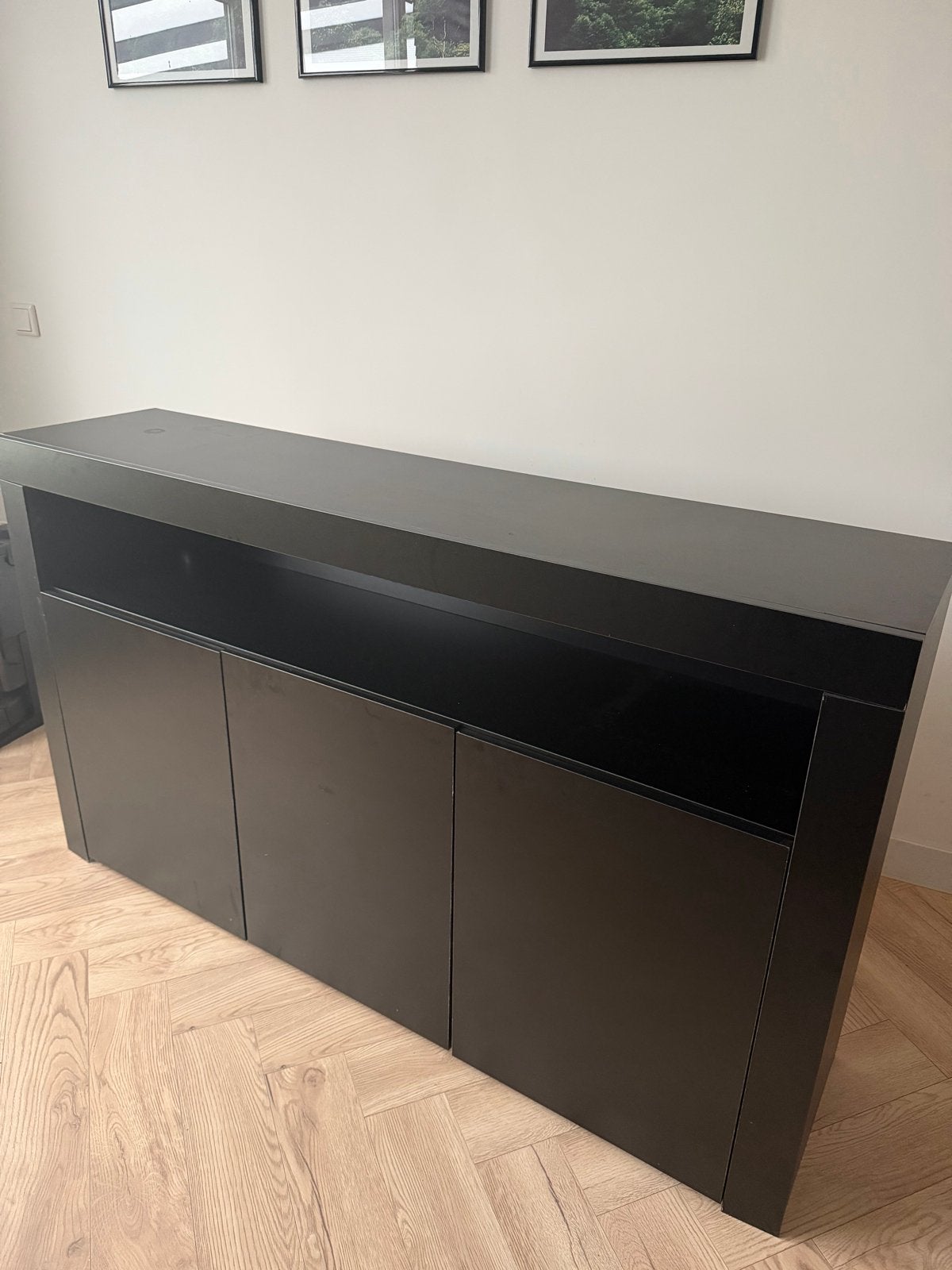 Zwart Sideboard 160x40x80 - Opknapper, Ophalen, Gebruikt, 150 tot 200 cm, 25 tot 50 cm