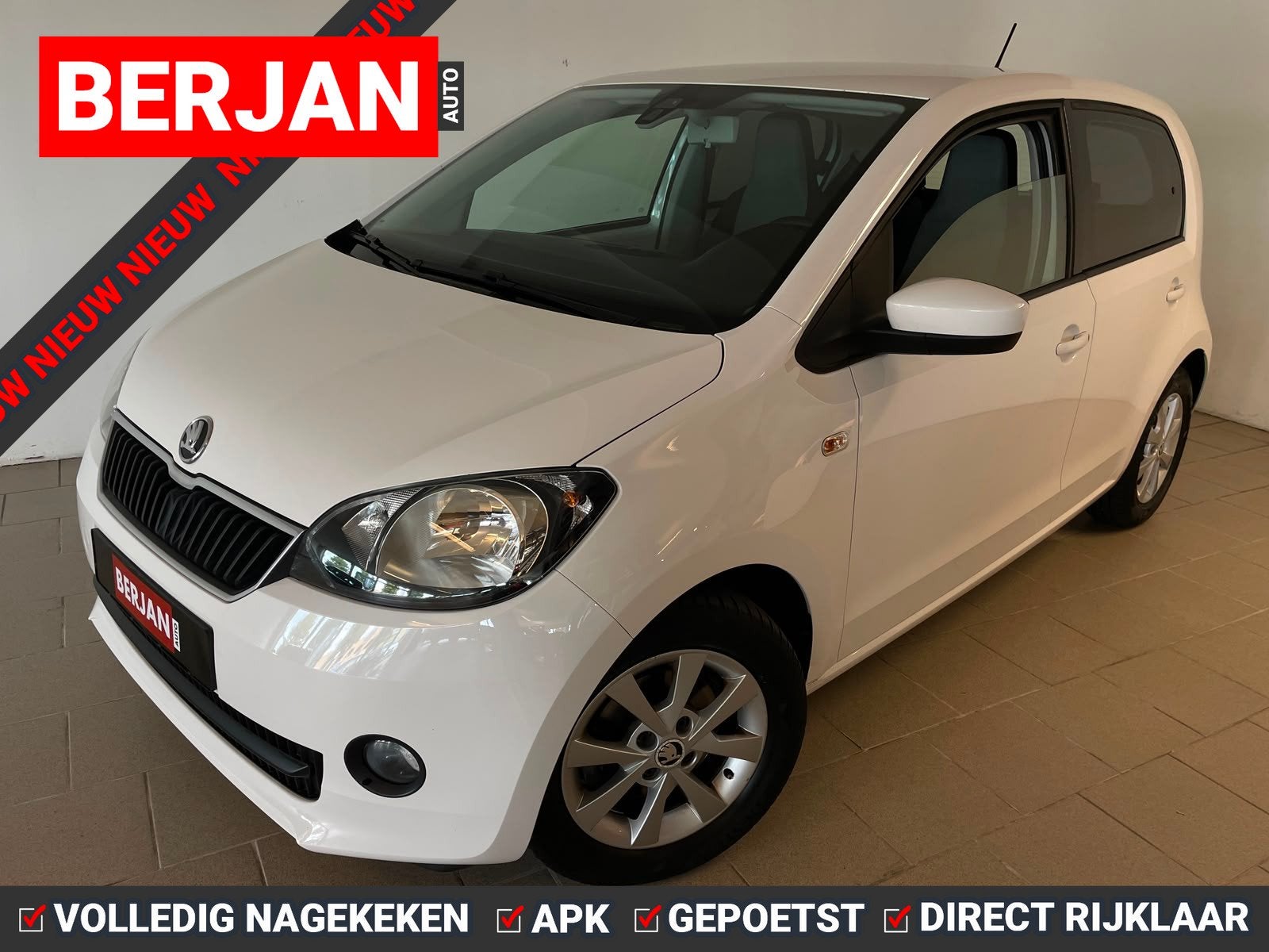 Skoda Citigo 1.0 Greentech Drive AIRCO CRUISE ELEK RAMEN CEN, Auto's, Voorwielaandrijving, Euro 5, Stof, Gebruikt