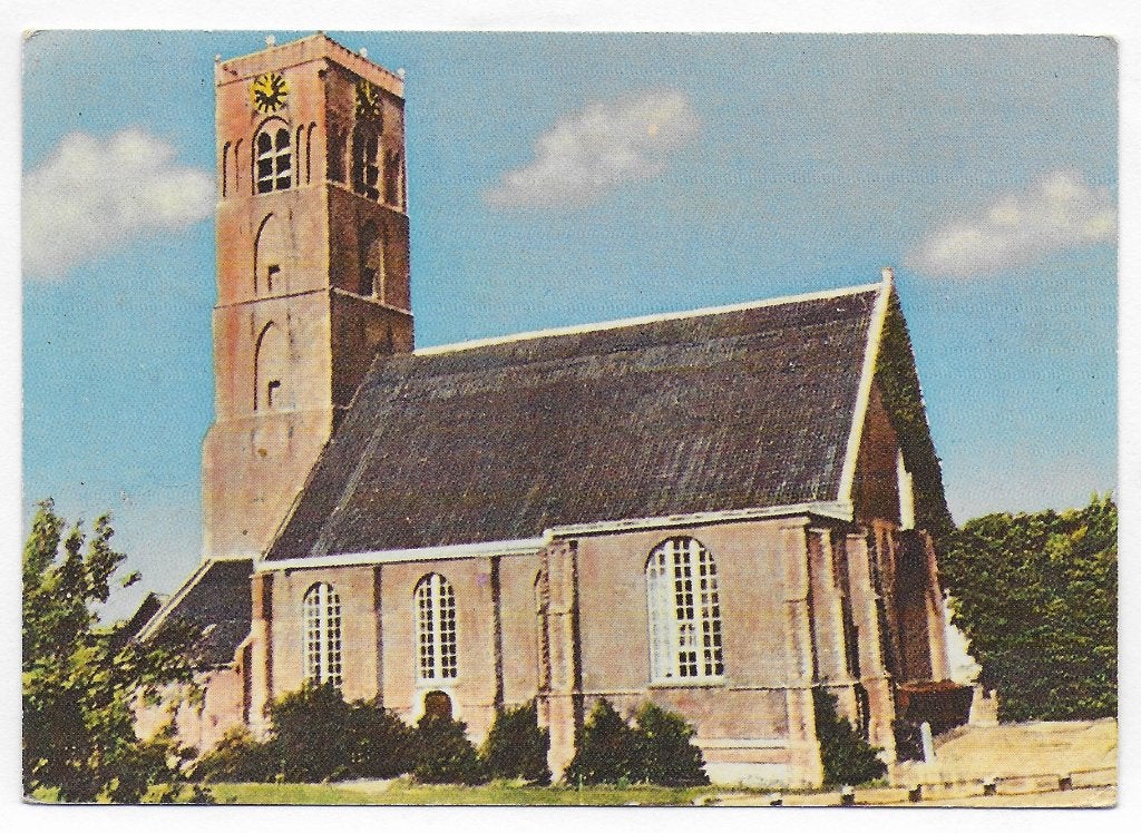 Sommelsdijk Ned Herv Kerk Gelopen Ansichtkaart ( B4291, Verzamelen, Ophalen of Verzenden, 1980 tot heden, Gelopen