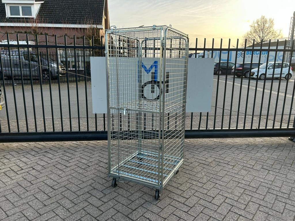 Manutan antidiefstal rolcontainer/afsluitbare rolcontainer, 100 liter of meer, Ophalen, Zo goed als nieuw, Transportkar