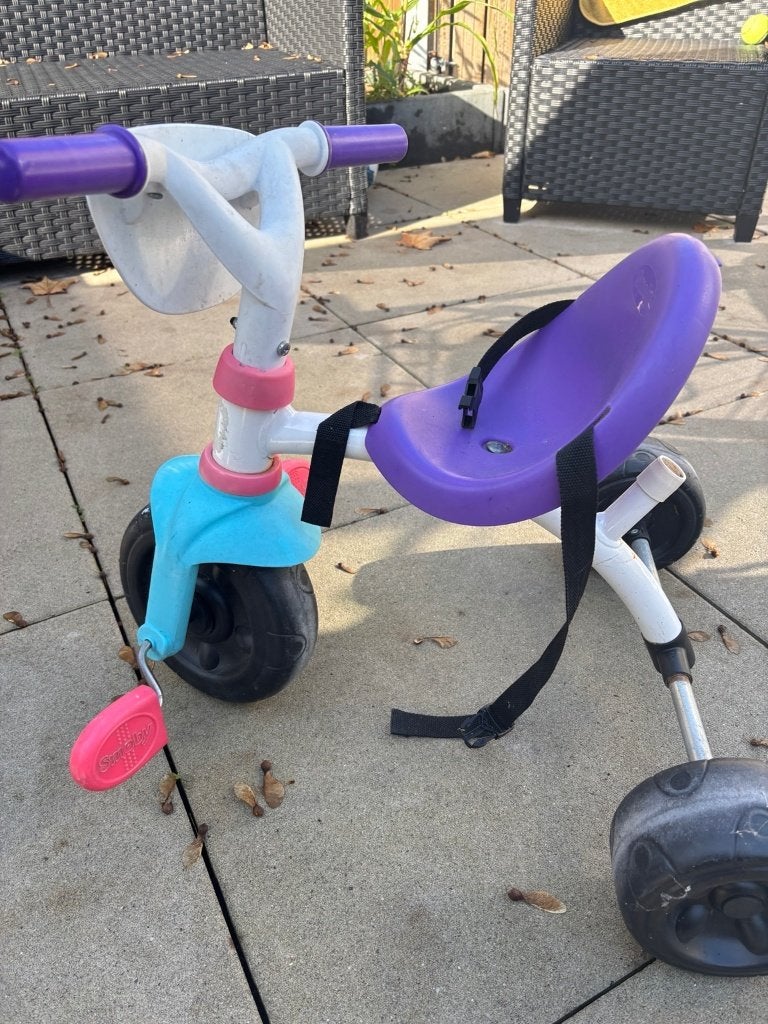 Smoby Frozen driewieler paars/blauw, Ophalen, Gebruikt