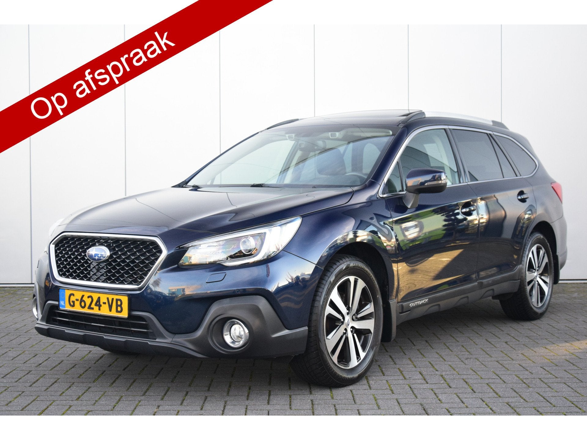 Subaru Outback 2.5i Premium Leer/Verwarmd Schuifdak Priv/Gla, Auto's, Automaat, Dealer onderhouden, Gebruikt, 4 cilinders
