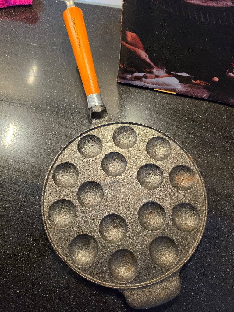Gietijzeren pan poffertjes, Ophalen, Nieuw, Gietijzer