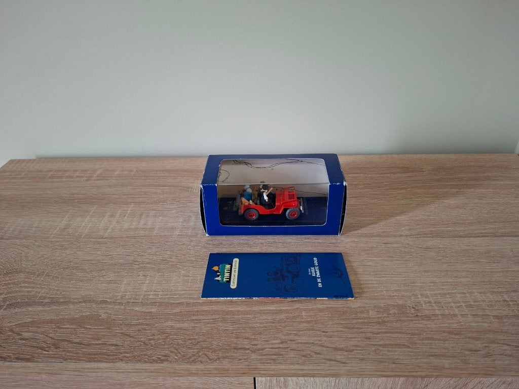 Kuifje auto 007 - De Jeep uit Kuifje en het zwarte goud, Ophalen of Verzenden, Kuifje, Gebruikt, Beeldje of Figuurtje