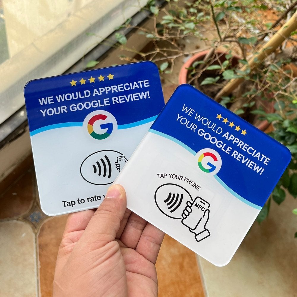NFC Google Review Card, Ophalen of Verzenden, Nieuw, Reclamebord