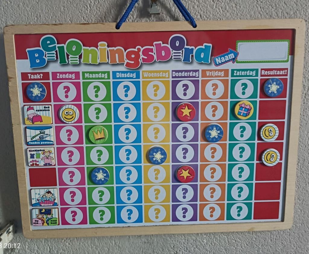 Beloningsbord, Ophalen of Verzenden