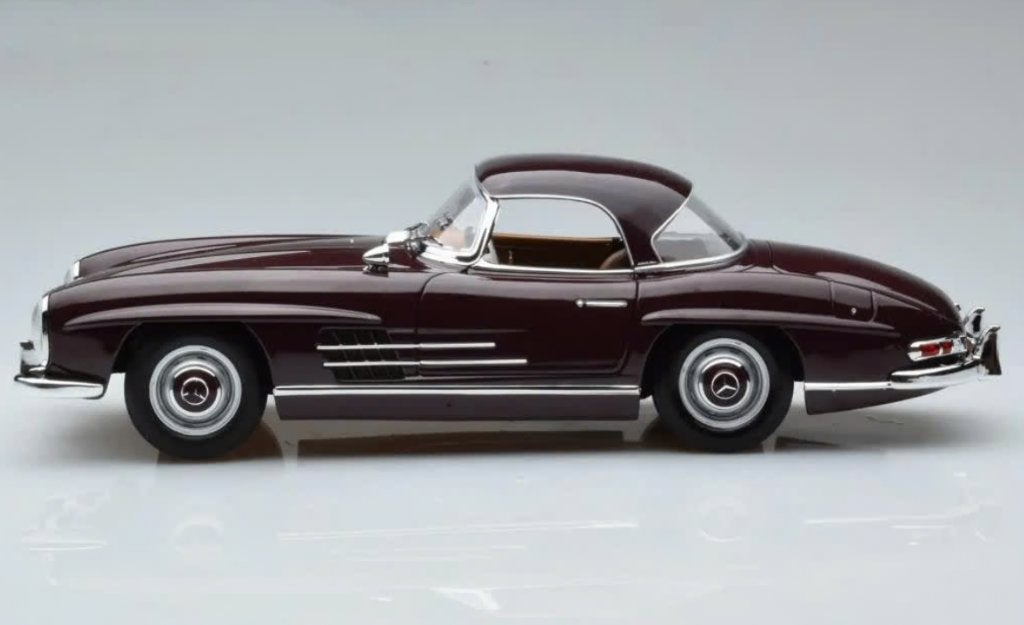 Mercedes Benz 300 SL Roadster 1957 Rood 1/18 NOREV 183891, Ophalen of Verzenden, Nieuw, Auto, Norev
