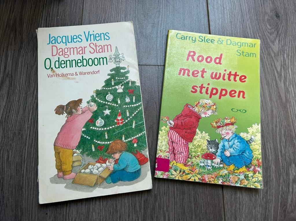 O denneboom Jacques Vriens Rood met witte Stippen Carry Slee, Boeken, Ophalen of Verzenden, Zo goed als nieuw