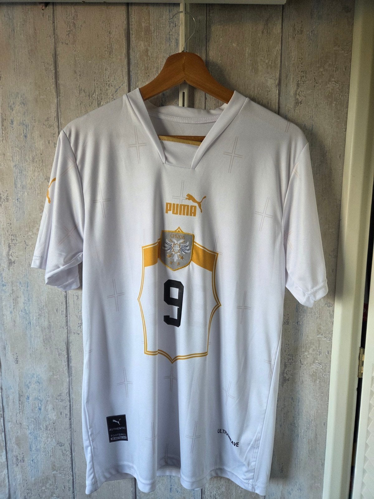 Voetbalshirt Servië, Puma, Maat 48/50 (M), Wit, Ophalen of Verzenden