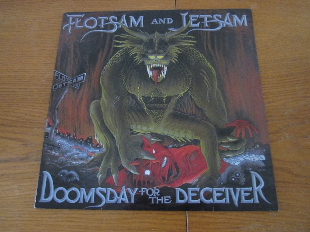 Flotsam And Jetsam - Doomsday For The Deceiver 1986 NL LP, Cd's en Dvd's, LP, Metal, Zo goed als nieuw, 12 inch