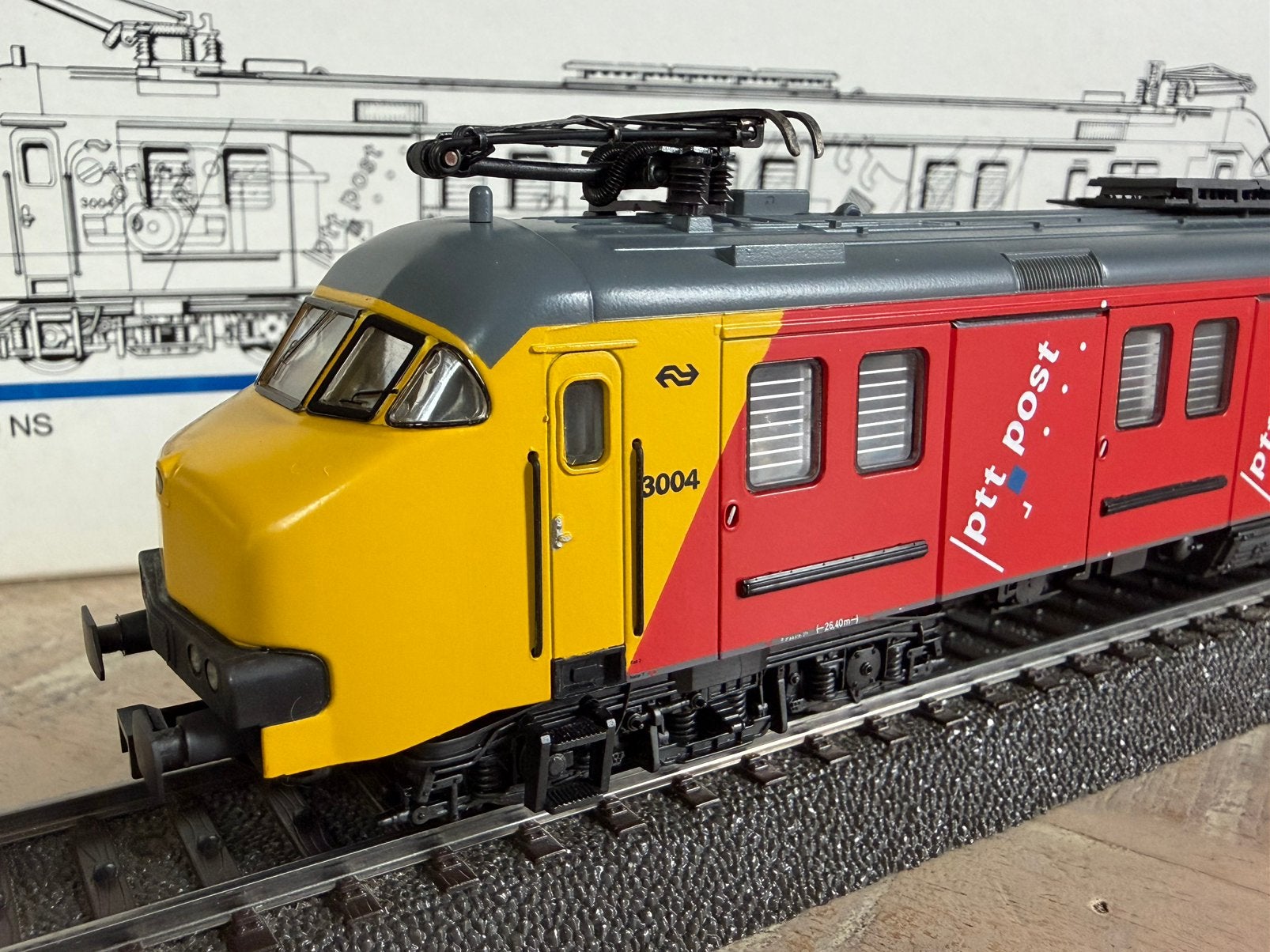 Märklin 3388 H0 Motorpost MP3000 van de NS MFX + sound, Wisselstroom, Locomotief, Ophalen of Verzenden, Märklin