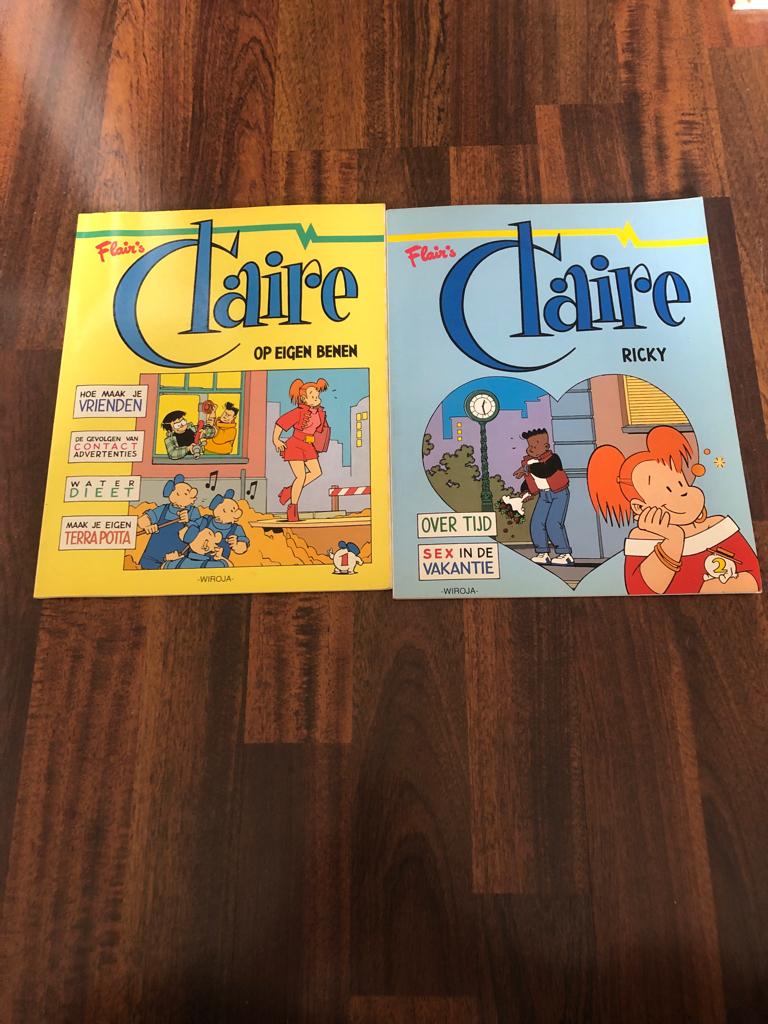 Claire, Meerdere stripboeken, Ophalen of Verzenden, Gelezen