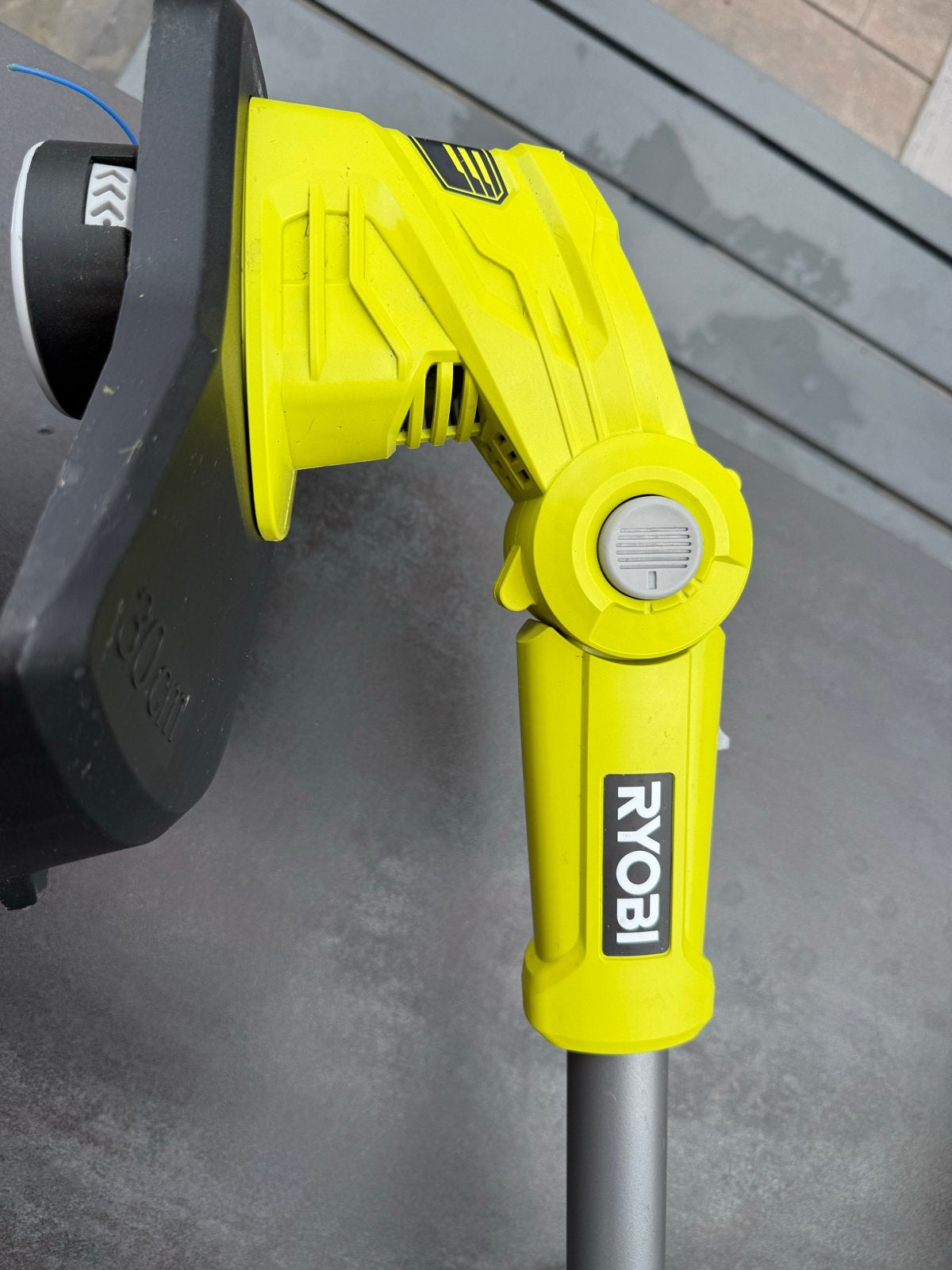 Ryobi 3-in-1 Trimmer/Maaier met Makita Accu Adapter, Tuin en Terras, Grasmaaiers, Ophalen of Verzenden, Zo goed als nieuw, Accu-grasmaaier