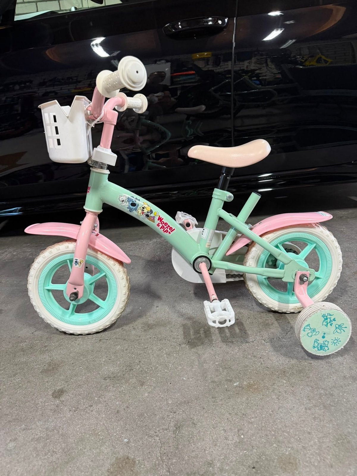 Woezel & Pip Kinderfiets met zijwieltjes 10 inch, Fietsen en Brommers, Fietsen | Kinderfietsjes, Ophalen, Zijwieltjes, Velgrem