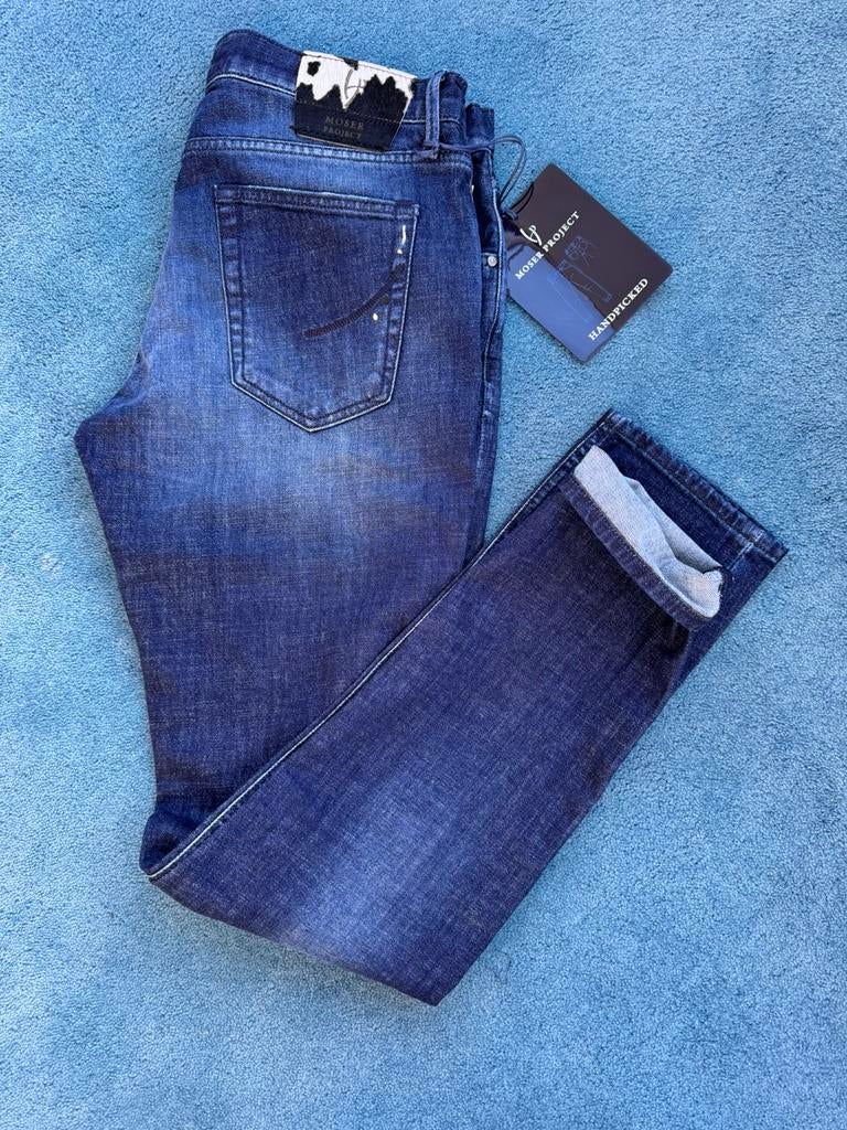 NIEUW Handpicked jeans Painted W36/L33, Ophalen of Verzenden, Nieuw, Blauw, W36 - W38 (confectie 52/54)