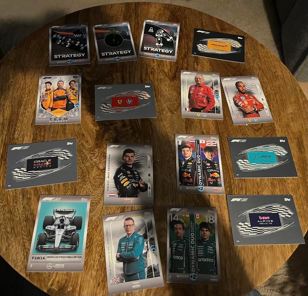 Topps turbo attax f1 2025 kaarten, Hobby en Vrije tijd, Stickers en Plaatjes, Verzenden, Nieuw, Meerdere plaatjes