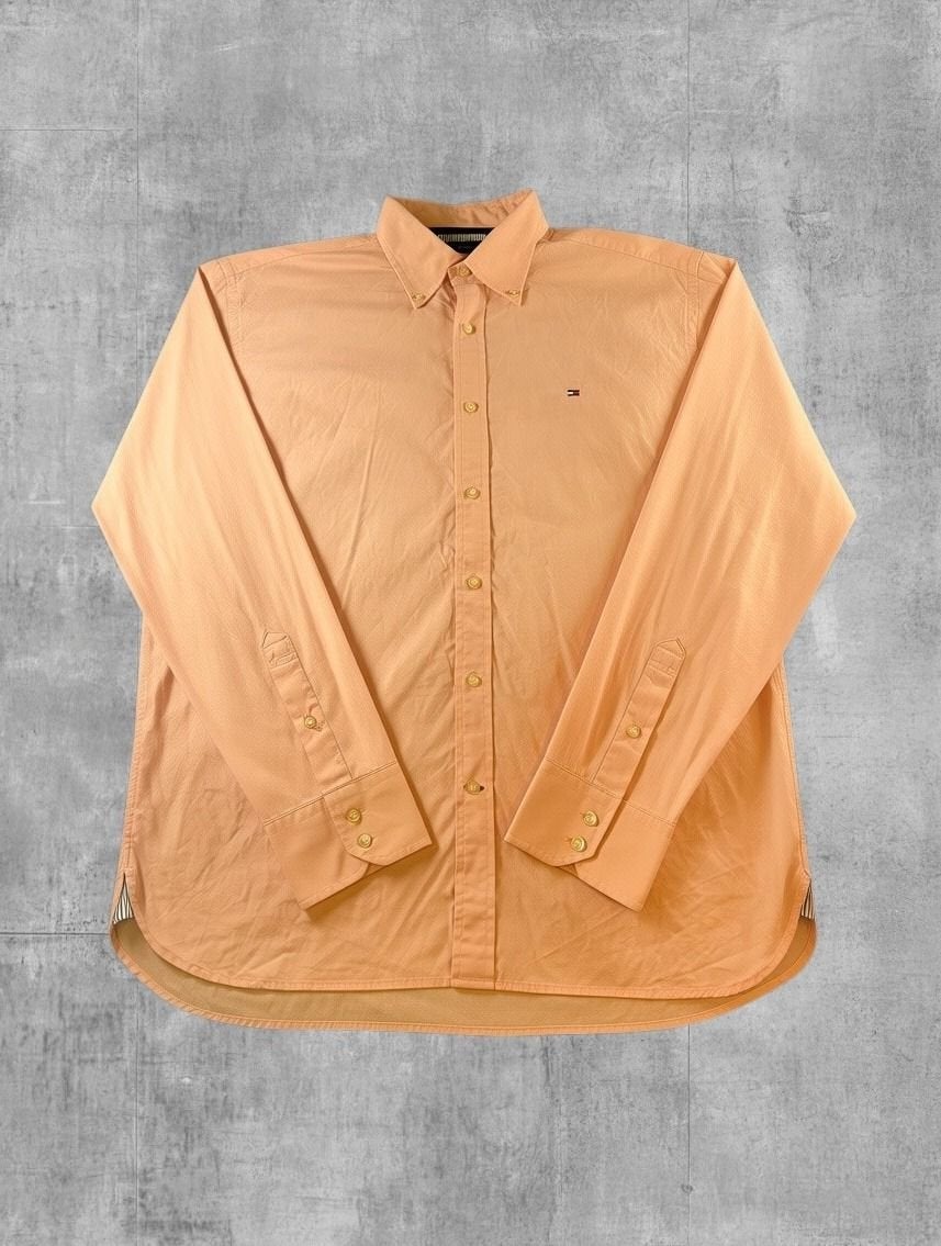 Tommy Hilfiger overhemd roze maat L button-down, Tommy Hilfiger Europe B.V., Danzigerkade 165, 1013 AP Amsterdam, Nederland, Contact.nl@service.tommy.com