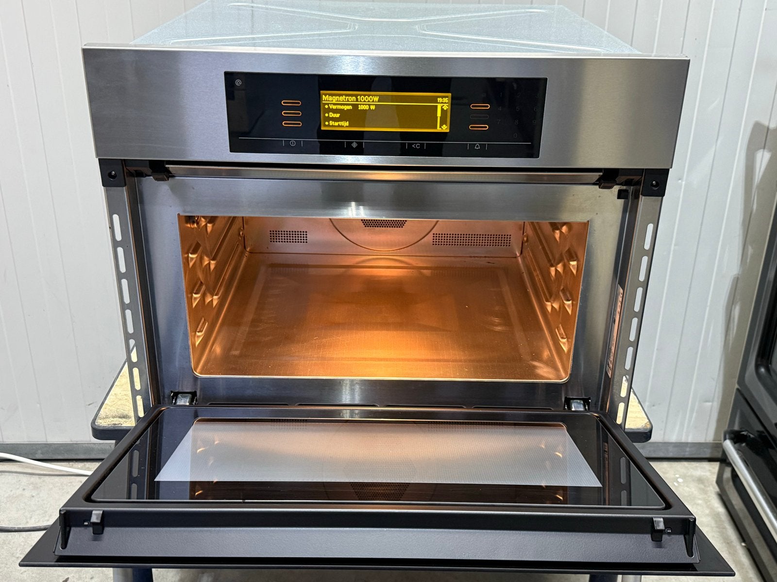 Miele H5080BM  Combi-oven 1000W - Zo goed als nieuw, 45 tot 50 cm, Bella, Ophalen of Verzenden, Inbouw