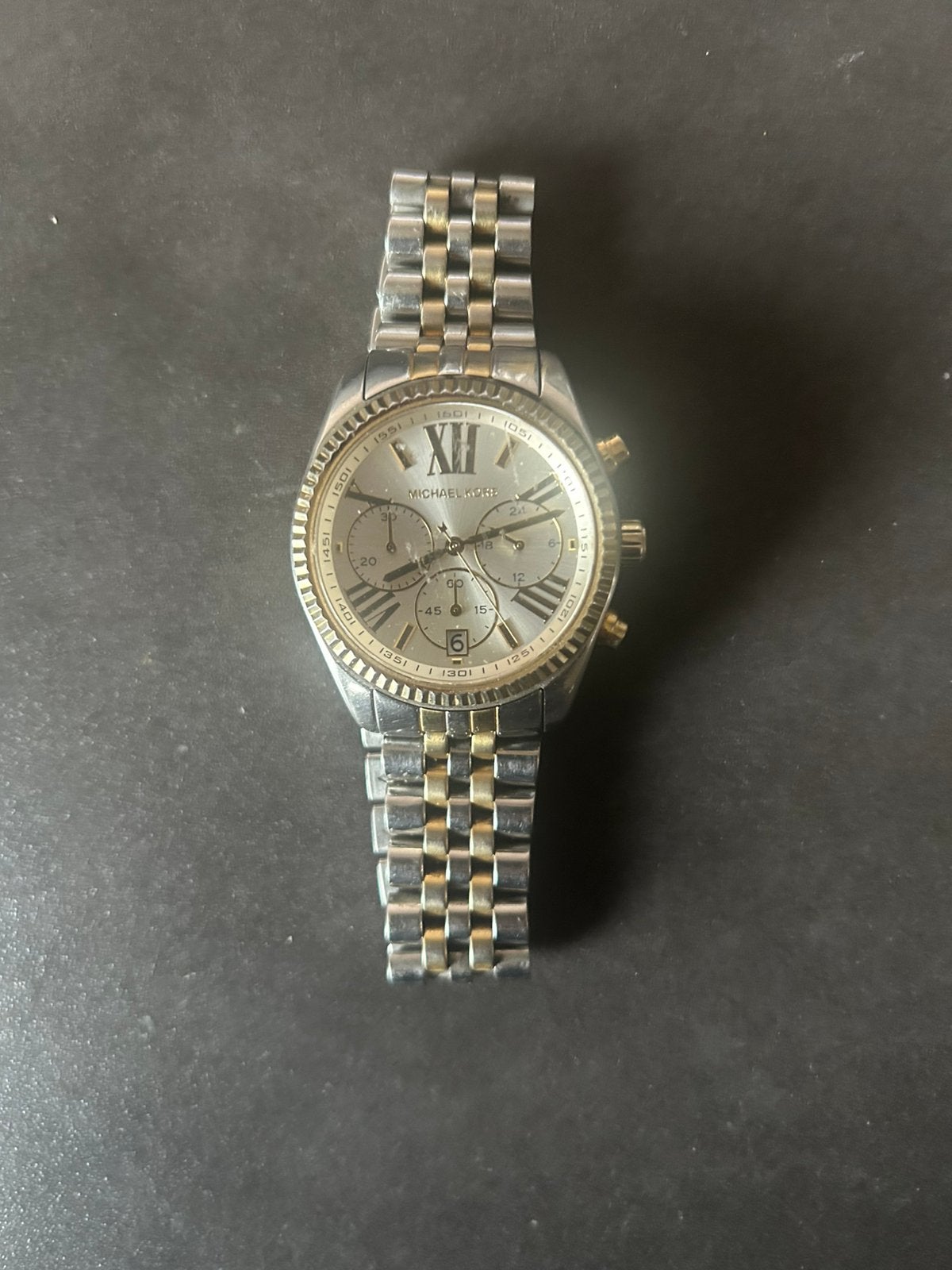 Michael Kors Lexington (MK5955) Dameshorloge - Bicolor, Overige merken, Staal, Gebruikt, Staal