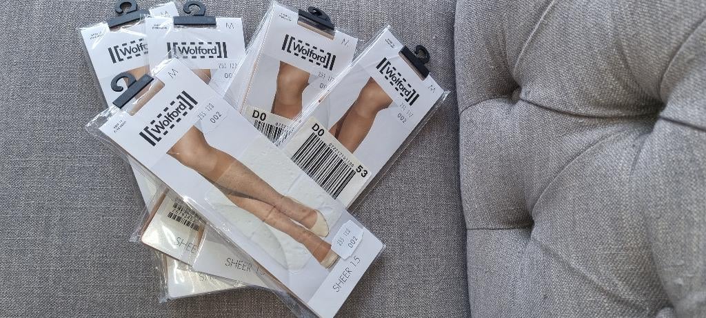 Wolford knie Kousen maat M 9 e.p.st., Sokken en Kniesokken, Overige kleuren, Nieuw, Overige maten