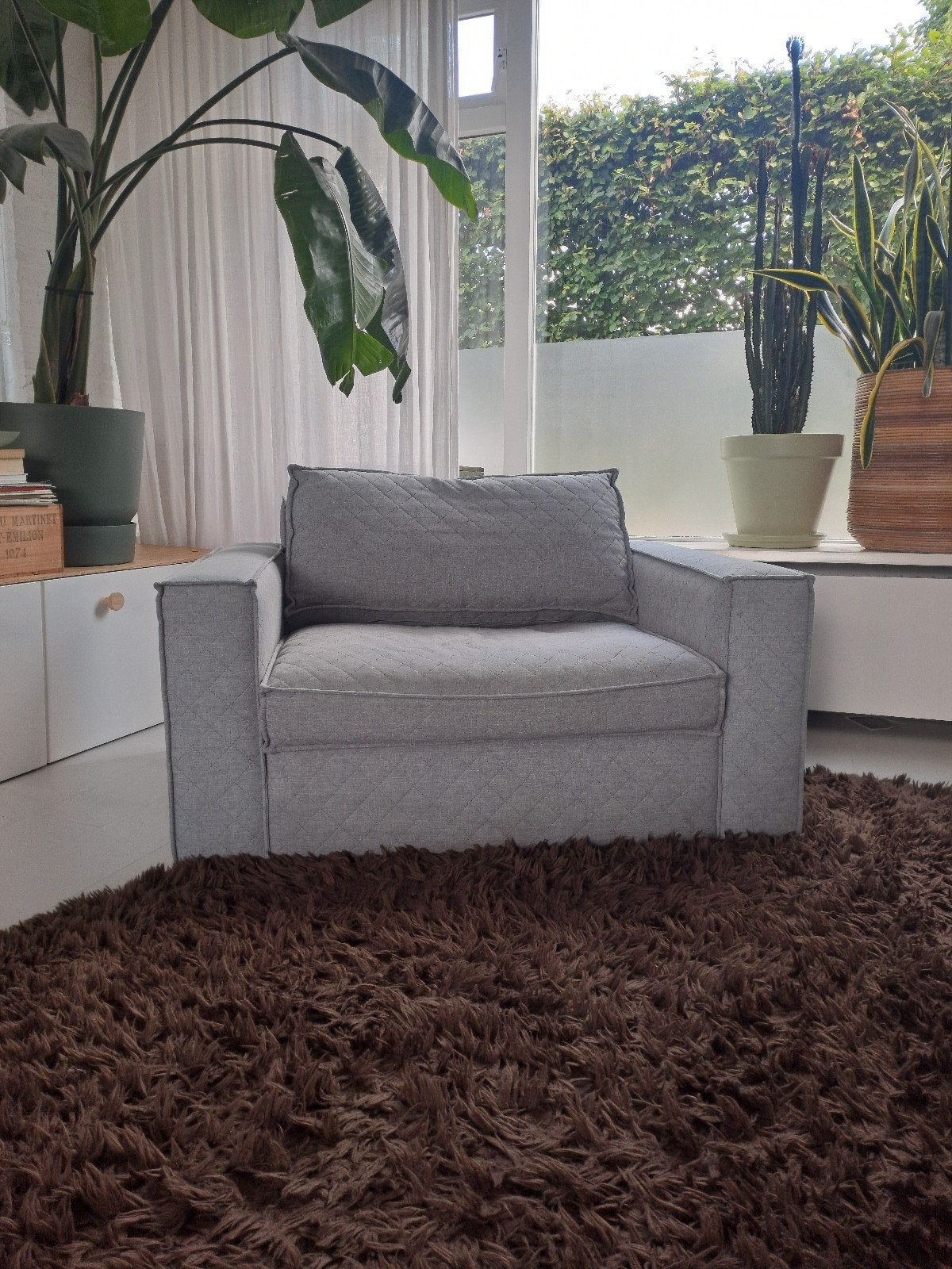loveseat, Ophalen, Zo goed als nieuw, Grijs, Overige typen