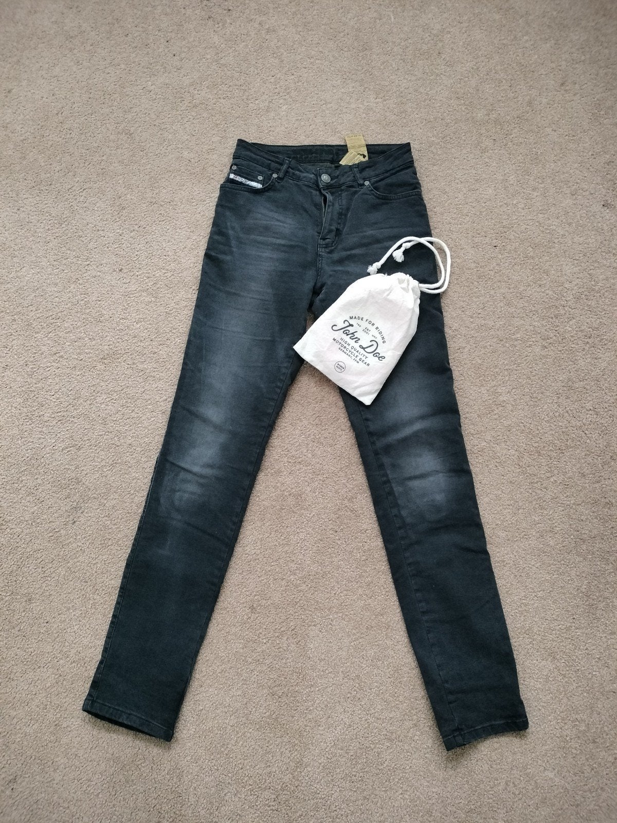 John Doe Motorjeans Dames Zwart, Maat W29/L34, Motoren, Dames, John Doe, Ophalen of Verzenden, Broek | textiel