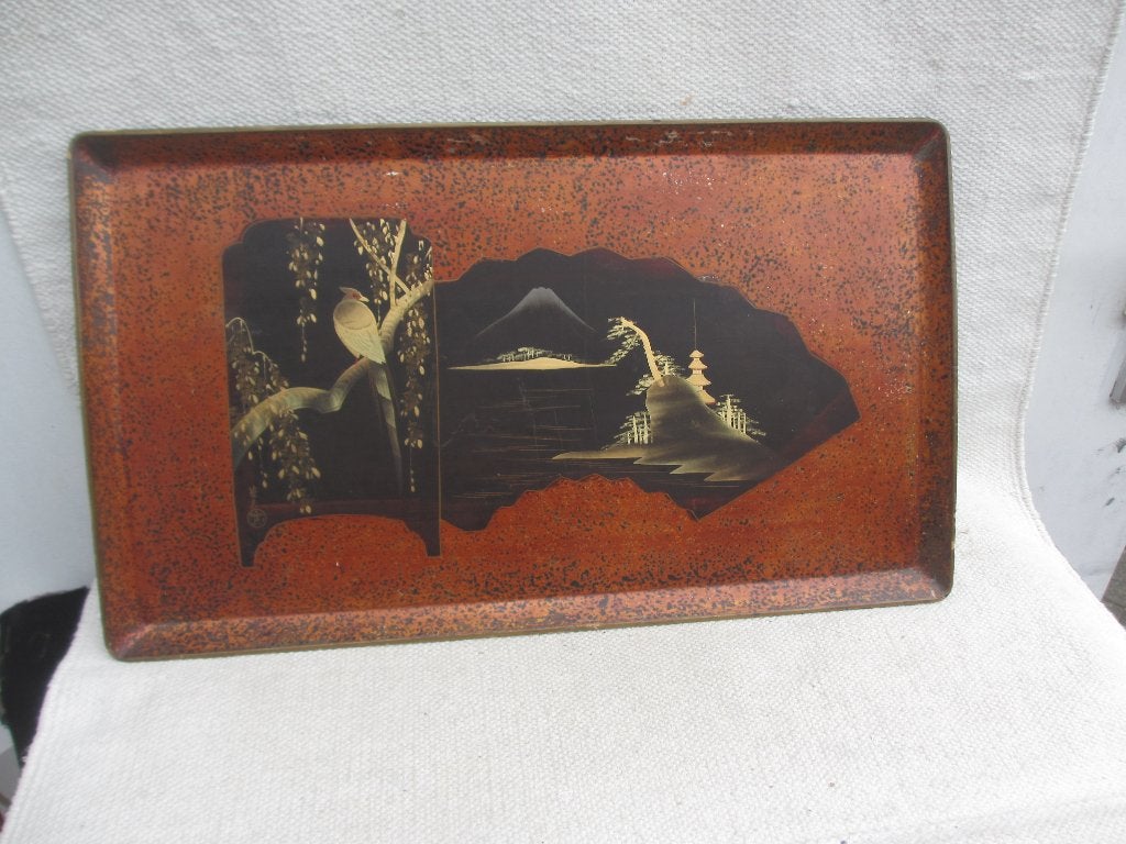 Antiek Japans dienblad Meiji periode [1868-1912], Antiek en Kunst, Ophalen of Verzenden