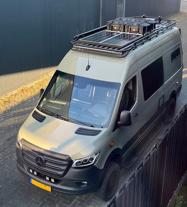 4x4 Mercedes Sprinter Campervan, Caravans en Kamperen, Automaat, Tot en met 2, Luifel, Diesel