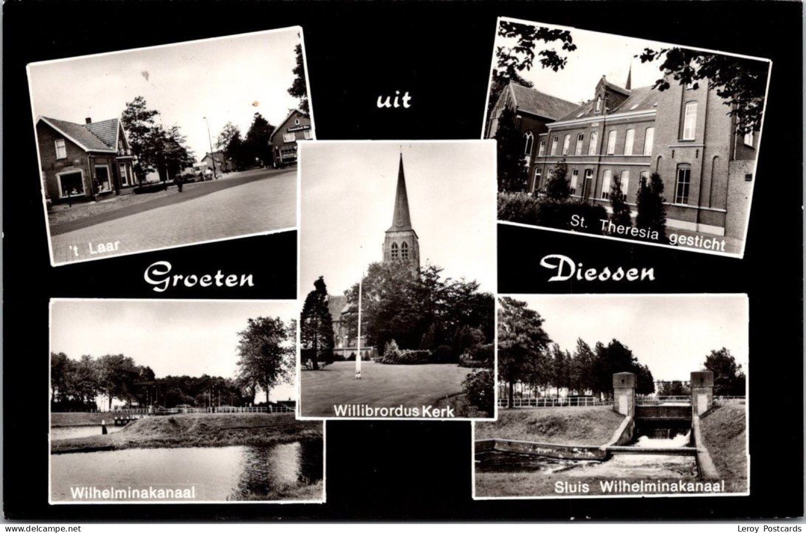 Groeten uit Diessen, 5-luik 1969 (NB), Verzenden, 1960 tot 1980, Gelopen, Noord-Brabant