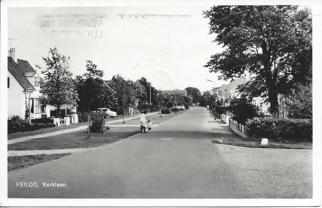 Heiloo (N.H.) Kerklaan, Volk, ca. 1962 gelopen, Ophalen of Verzenden, 1960 tot 1980, Gelopen, Noord-Holland