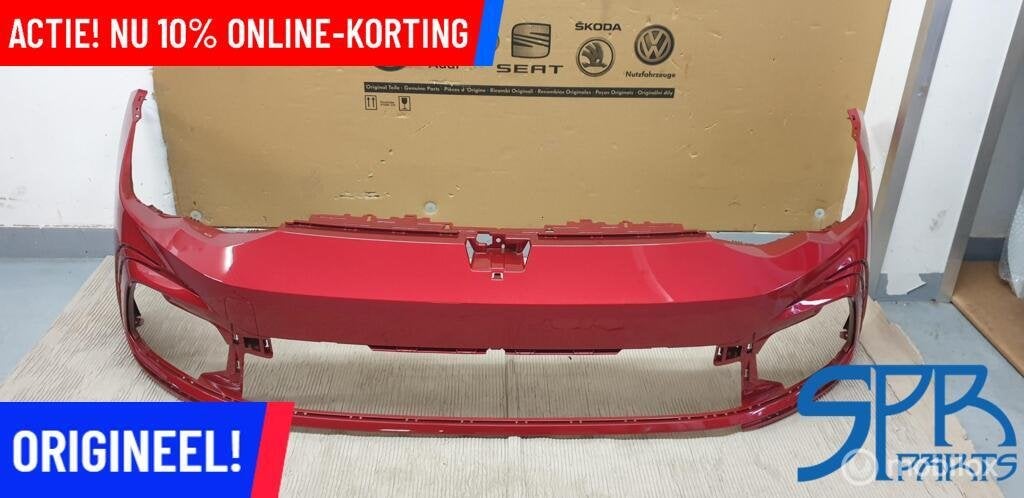 GOLF 8 VIII LC3J GTD GTI R-LINE Voorbumper KINGS RED GTE NEW, Nieuw, Ophalen of Verzenden, Bumper, Volkswagen