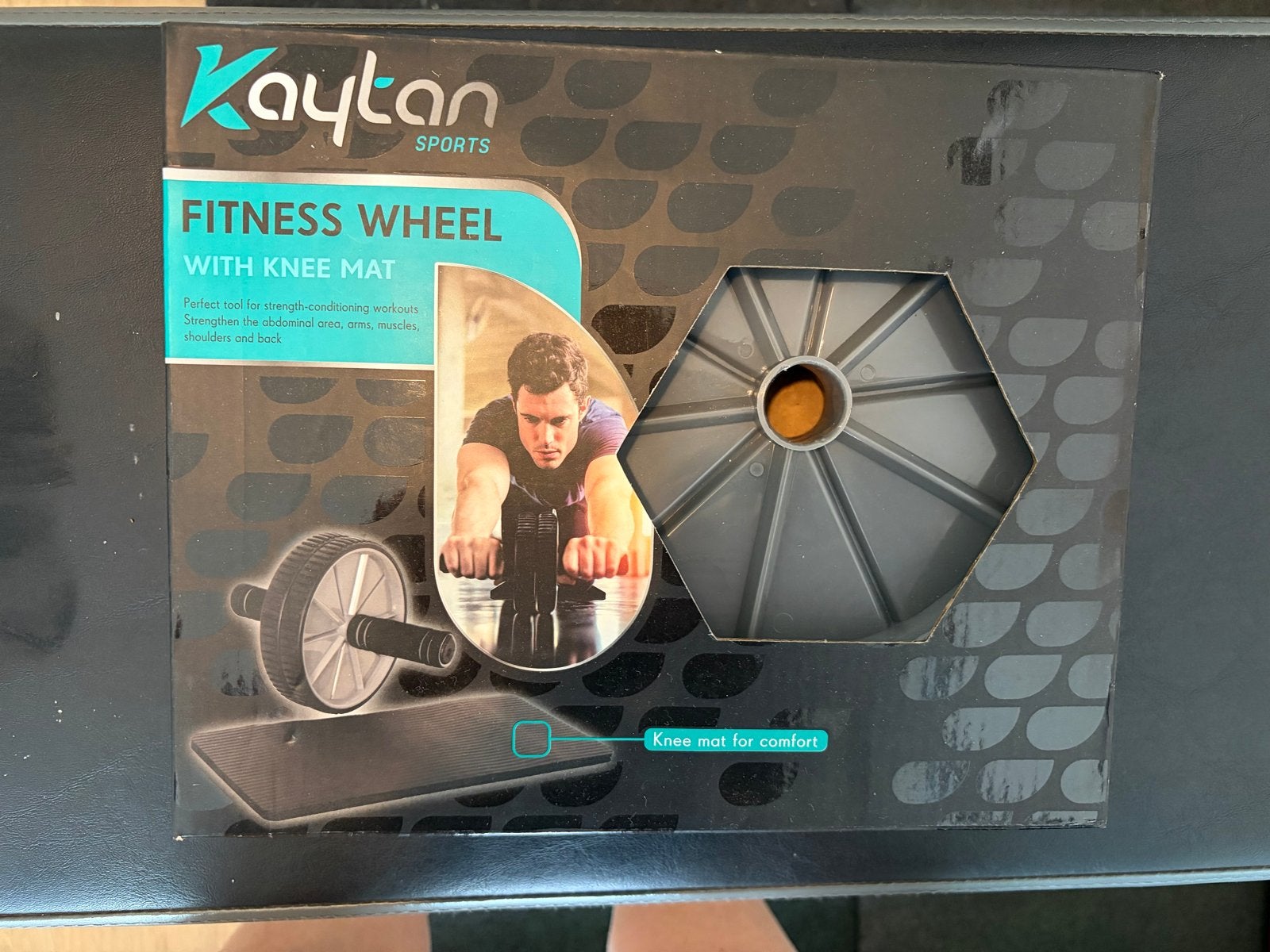 Kaytan Sports Fitness Wheel met kniemat, Sport en Fitness, Fitnessmaterialen, Ophalen of Verzenden, Nieuw, Armen, Buikspierwiel