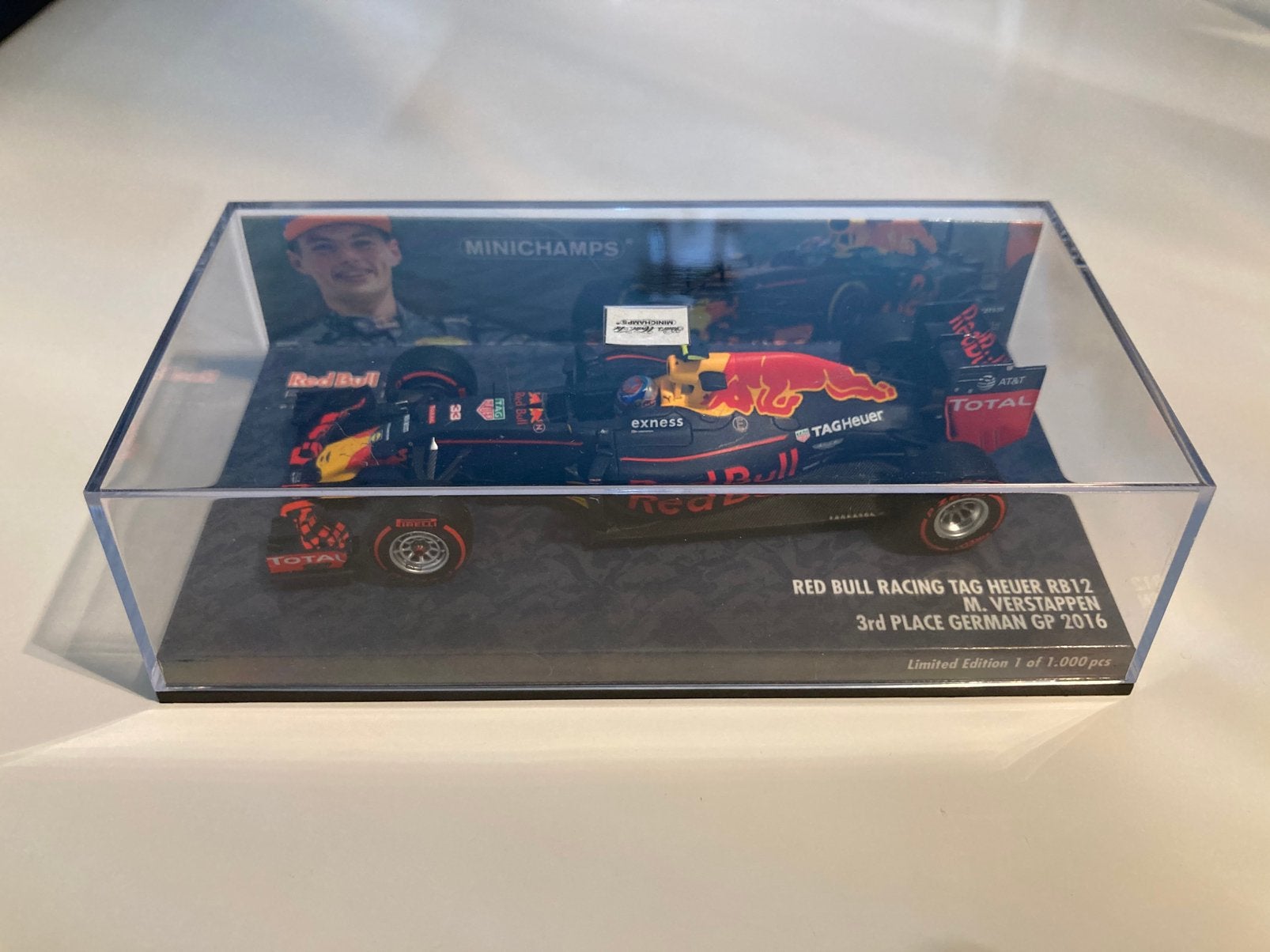 Max Verstappen rb12 german gp 2016 limited edition, Ophalen of Verzenden, Nieuw, Formule 1