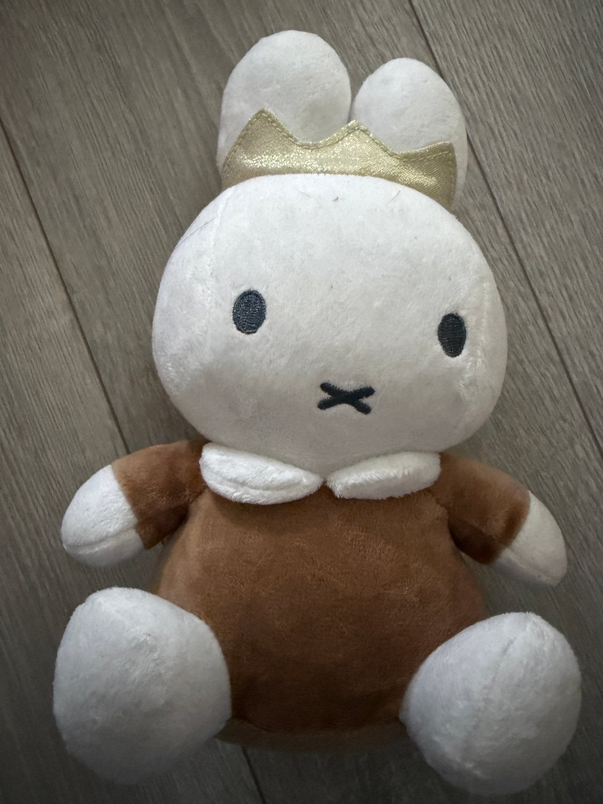 Nijntje knuffel met kroon en bruine outfit, Ophalen, Overige merken, Konijn, Nijntje