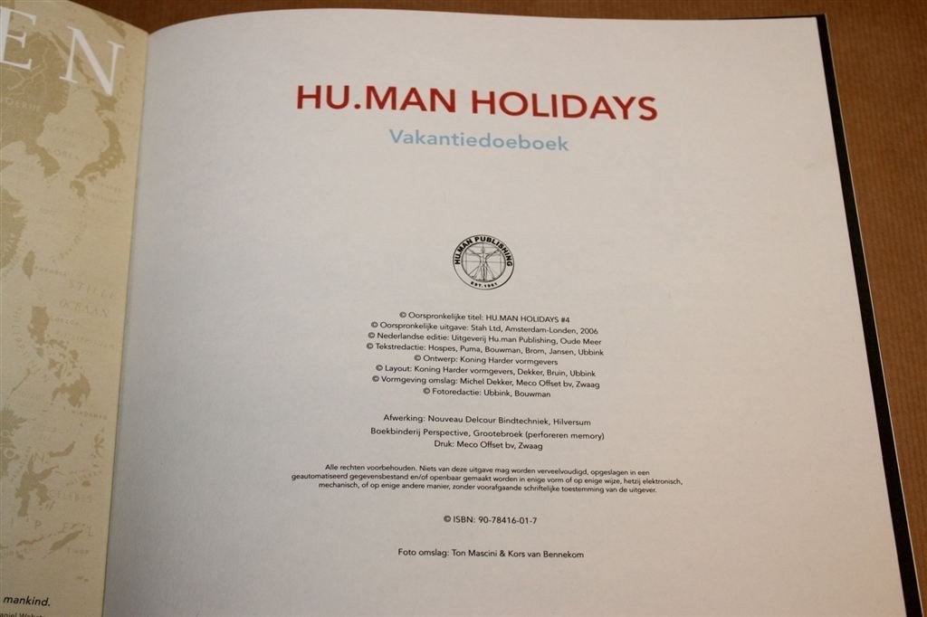 Foto 2 van Hu.Man Holidays #4 — Vakantiedoeboek Hans Ubbink 2006
