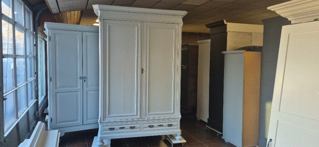 Brocante landelijke houten eiken kasten kamerkast buffetkast, Huis en Inrichting, Kasten | Wandmeubels, Ophalen, Gebruikt, 200 cm of meer