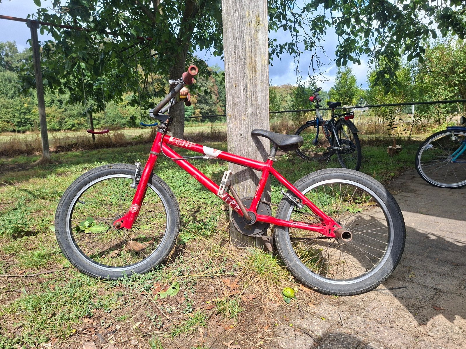 Rode BMX Fiets - Gebruikt 20 inch, Ophalen, Gebruikt, Staal, 20 tot 24 inch