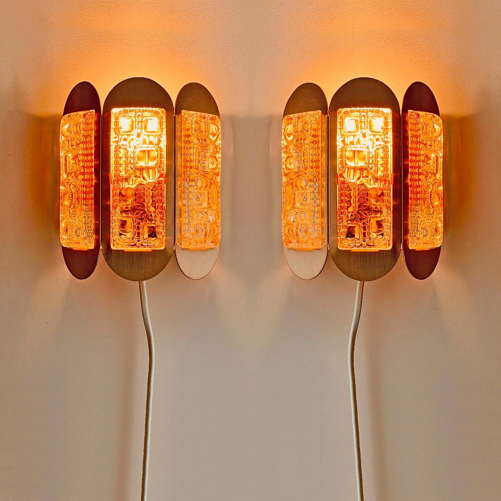 2 vintage Deens Design LAMPEN Vitrika Lyskaer Mid Century, Ophalen of Verzenden