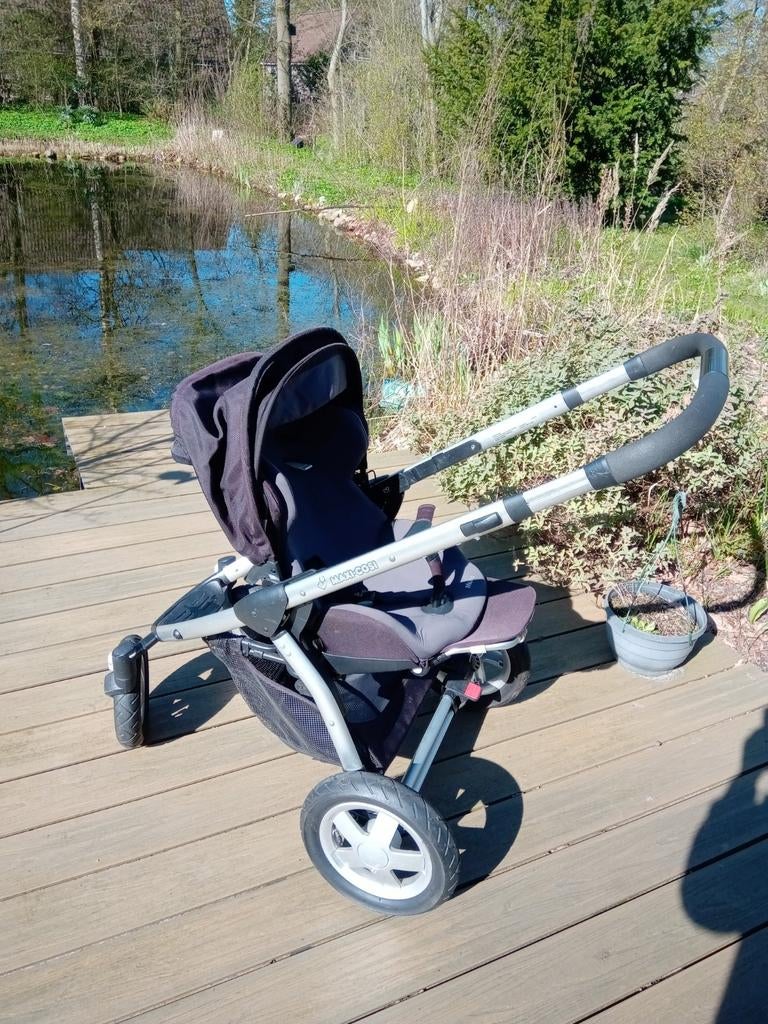 Maxi-Cosi Mura 3 Combiwagen met Reiswieg - Zwart, Kinderen en Baby's, Kinderwagens en Combinaties, Ophalen, Gebruikt, Combiwagen