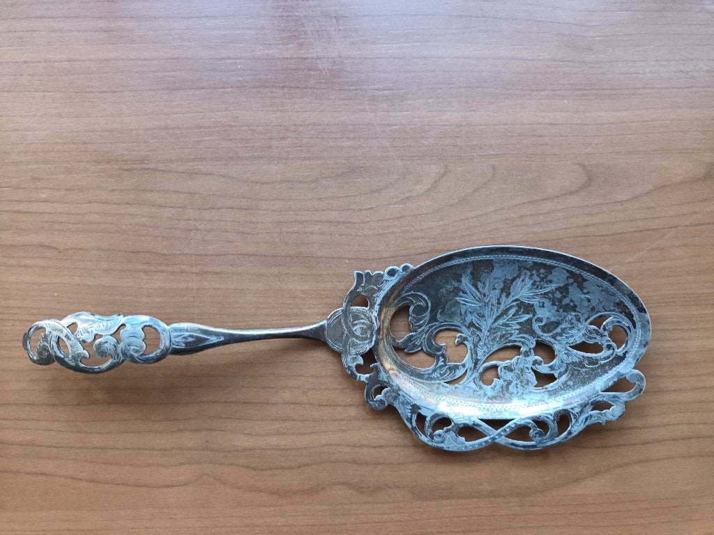 Zilveren Natfruitschep, Ophalen of Verzenden, Zilver