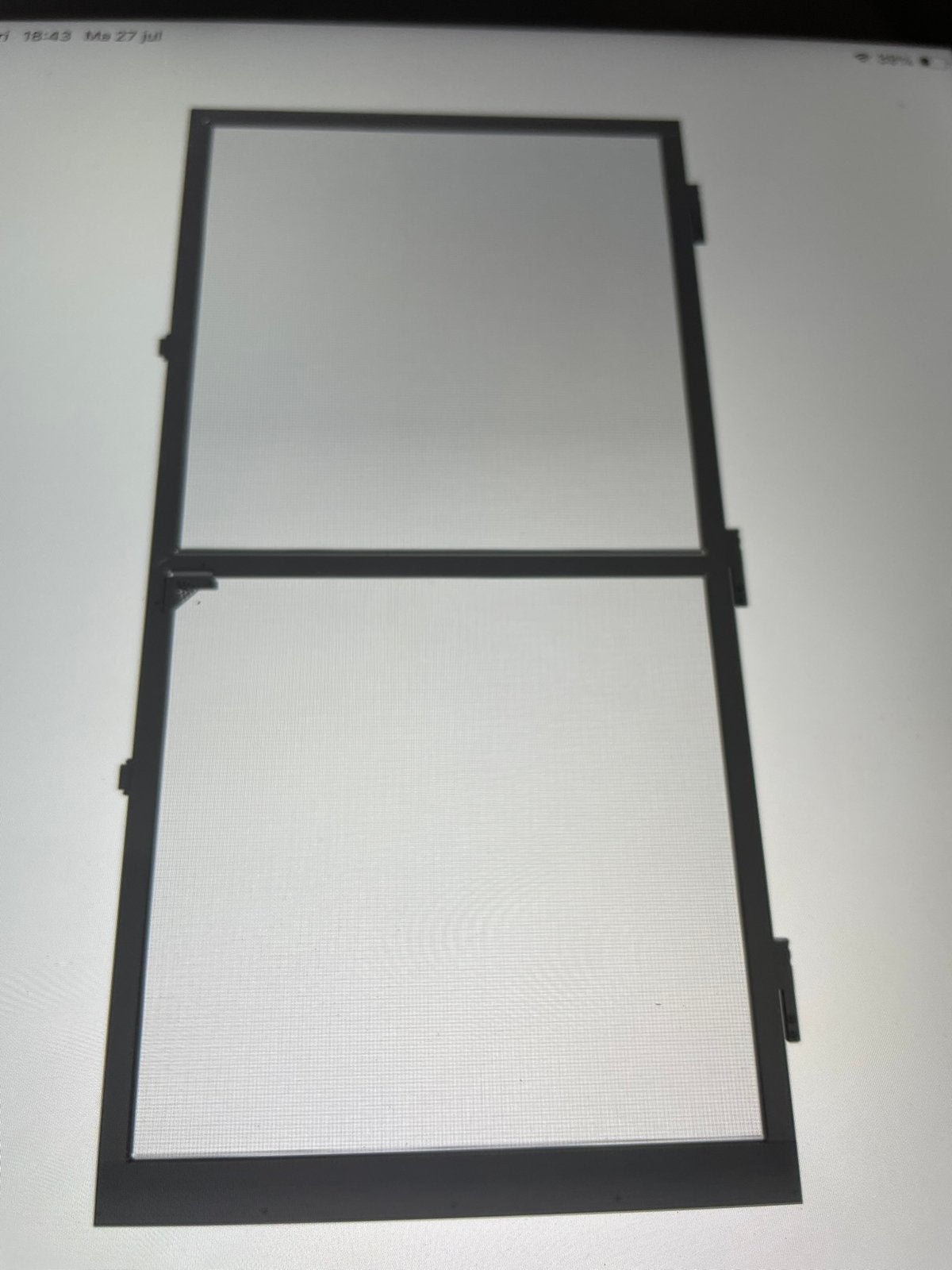 hordeur wit frame, Ophalen, Nieuw, Hordeur