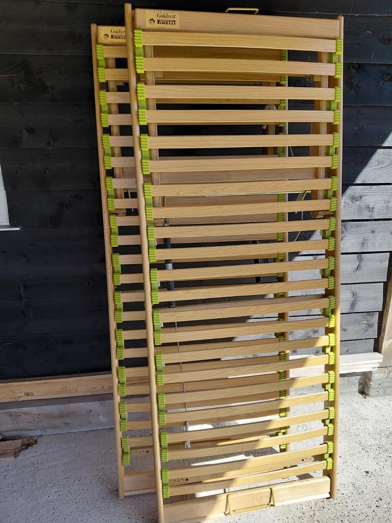Goldcrest pirelli Lattenbodem 2 stuks 80x200, Ophalen, 90 cm, Eenpersoons, Zo goed als nieuw