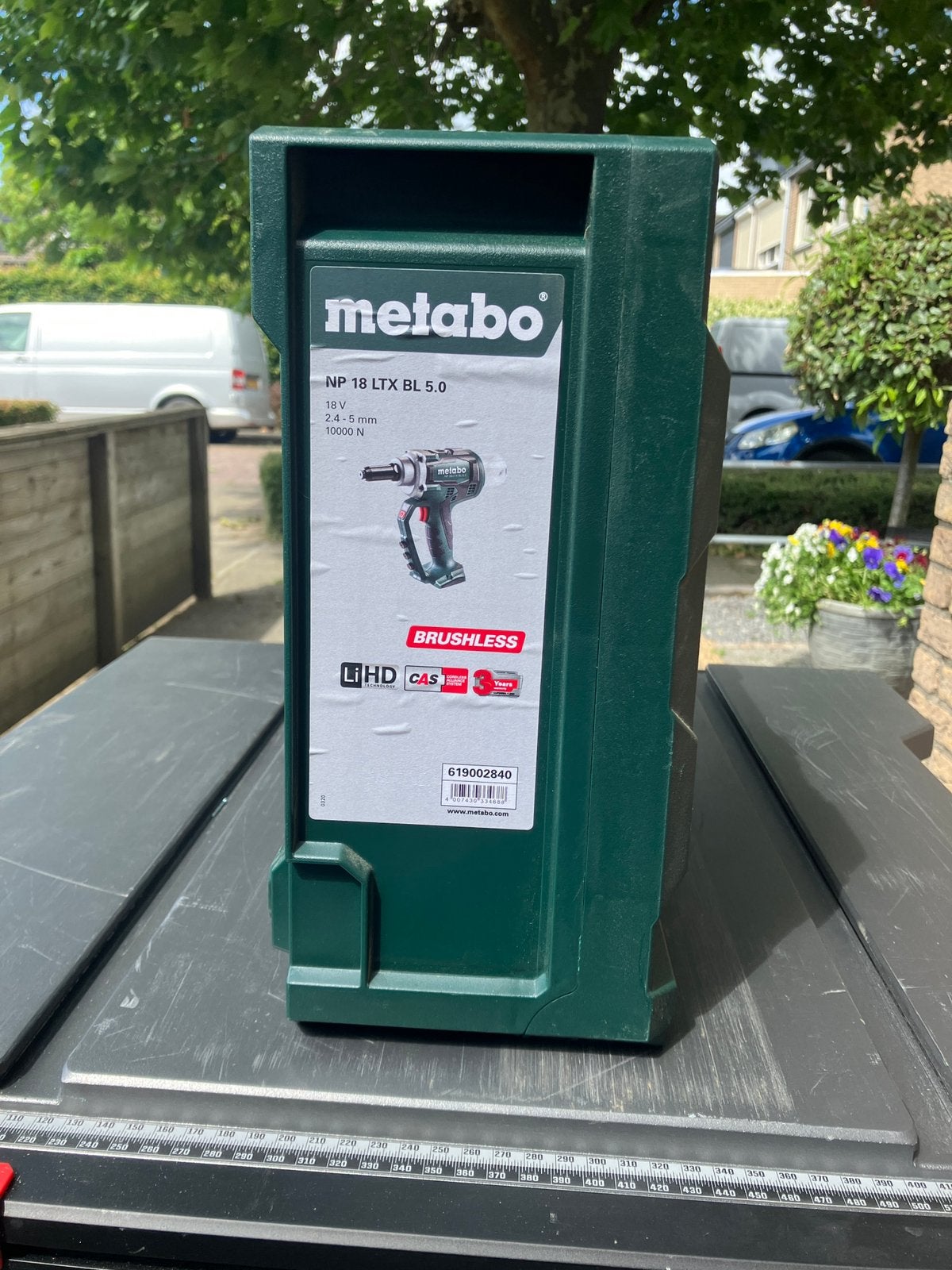 Metabo popnageltang, Ophalen, Zo goed als nieuw