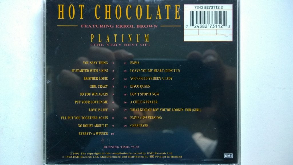 Hot Chocolate - Platinum (The Very Best Of), Ophalen of Verzenden, Zo goed als nieuw