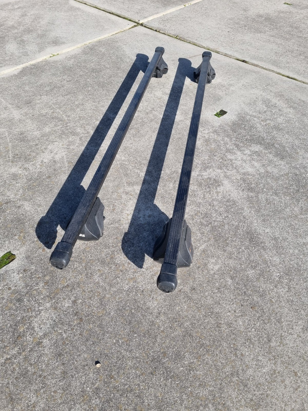 Thule dakdragers - 80-120cm universeel voor open dakrails, Ophalen of Verzenden, Gebruikt