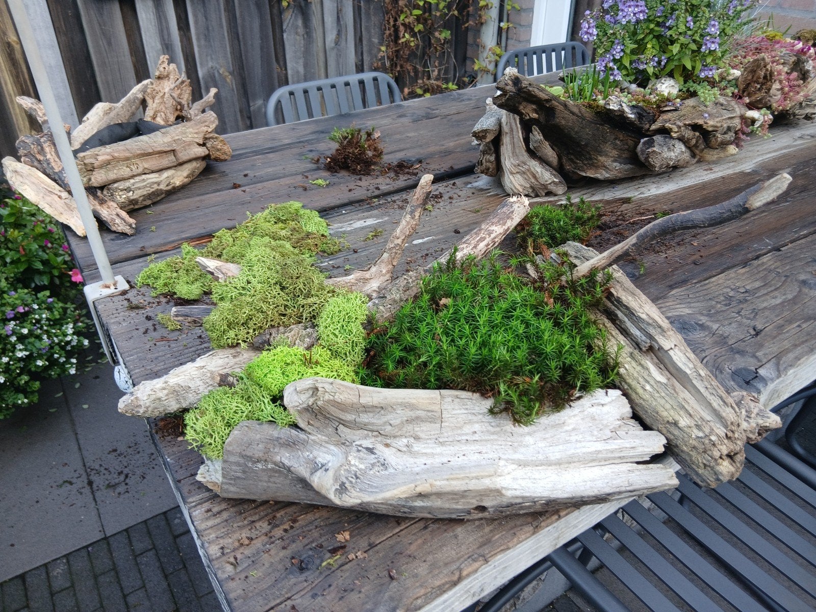 decoratie, Tuin en Terras, Ophalen, Rond, Hout, Minder dan 30 cm