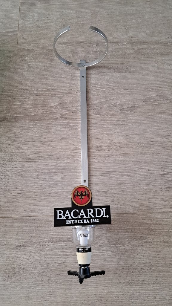 Non drip houder Bacardi wit 3 liter ( excl fles), Ophalen of Verzenden, Zo goed als nieuw, Metaal