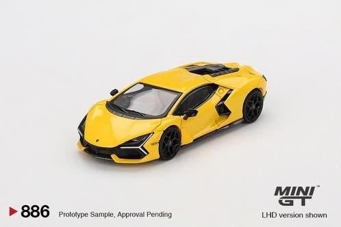 Lamborghini Revuelto Giallo/MINIGT/1:64, Nieuw, Ophalen of Verzenden, MINIGT, Hongkong