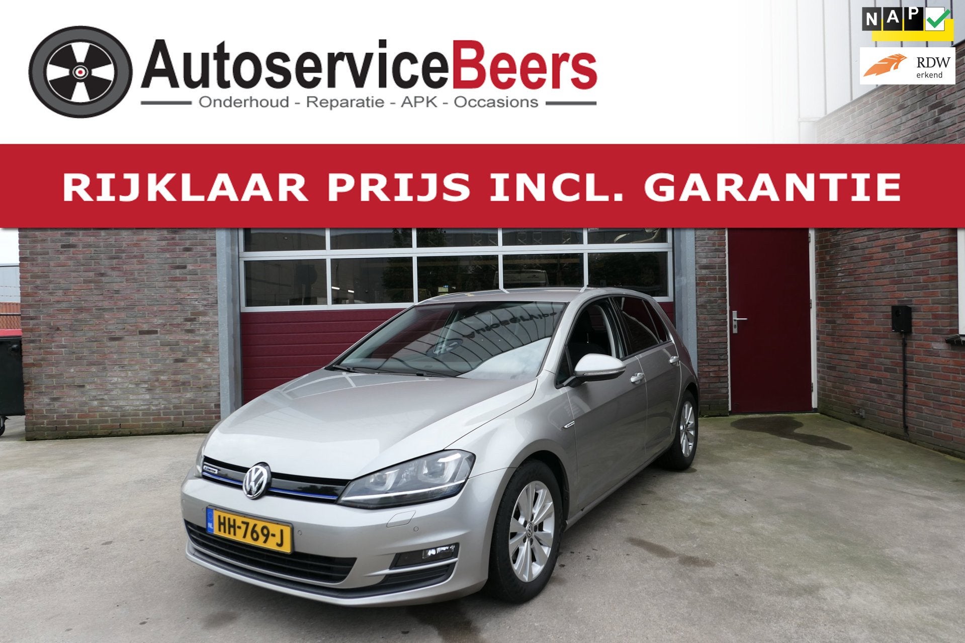 Volkswagen Golf 1.0 TSI Business Edition Connected, Camera,, Stof, Gebruikt, Euro 6, 23 km/l