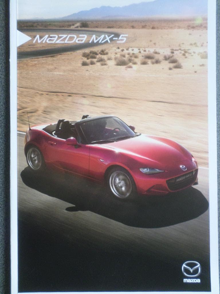 Mazda MX-5 ND Brochure, Boeken, Ophalen of Verzenden, Zo goed als nieuw, Mazda